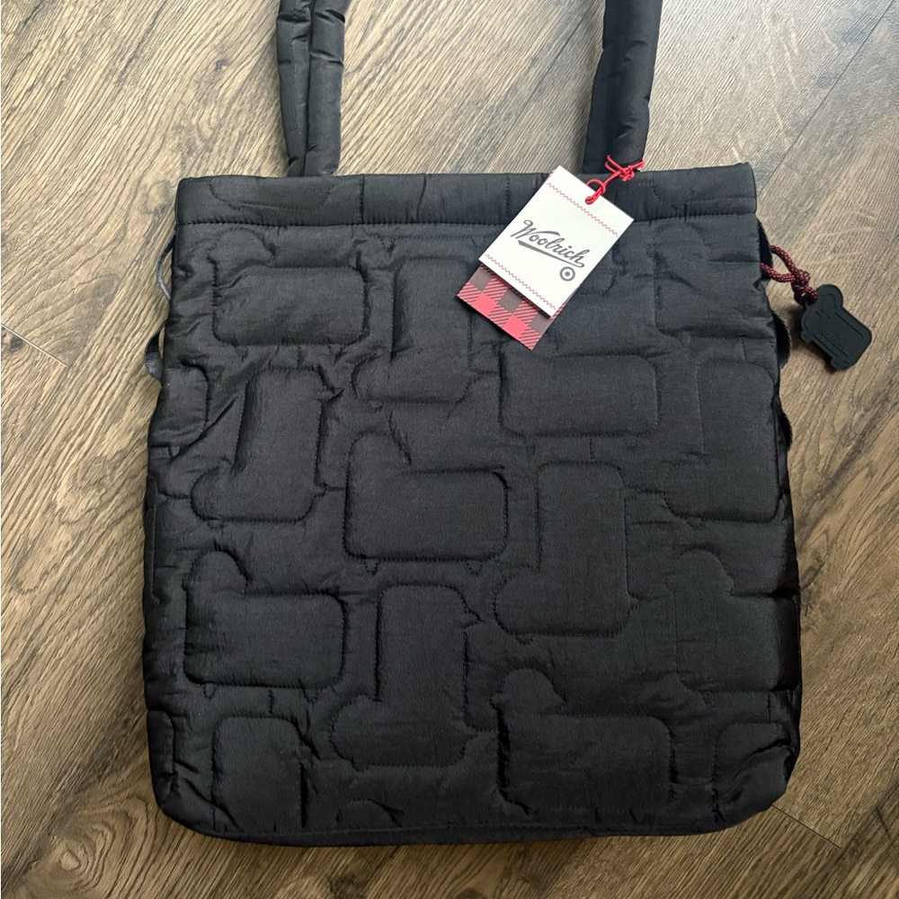Woolrich x Target Quilted Sheep Tote Bag in black LE NWT